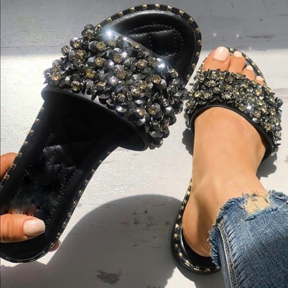 Rhinestone Sandals - Picture 2 of 6